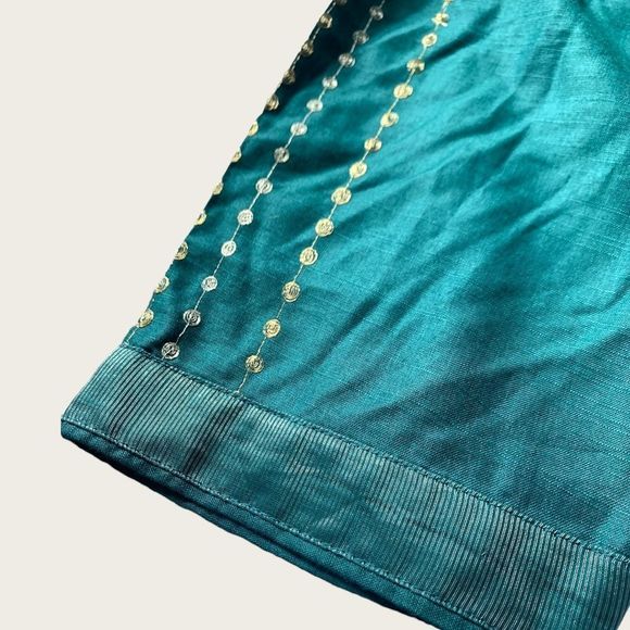 😍❤️❤️ Silk Viscose Blend Long Kurta Luxurious Tunik Amazing Color Suze X… - Picture 4 of 5